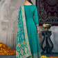Teal Green Traditional Anarkali Suit with Dupatta for Women Elegant Festive Ethnic Wear