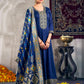 Ladies Smart Choice Navy Blue Designer Anarkali Suit Set