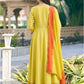 Ladies Smart Choice Mustard Yellow Festive Anarkali Suit Set