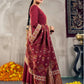 Ladies Smart Choice Maroon Festive Anarkali Suit with Designer Dupatta