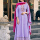 Ladies Smart Choice Lavender Embroidered Anarkali Suit Set