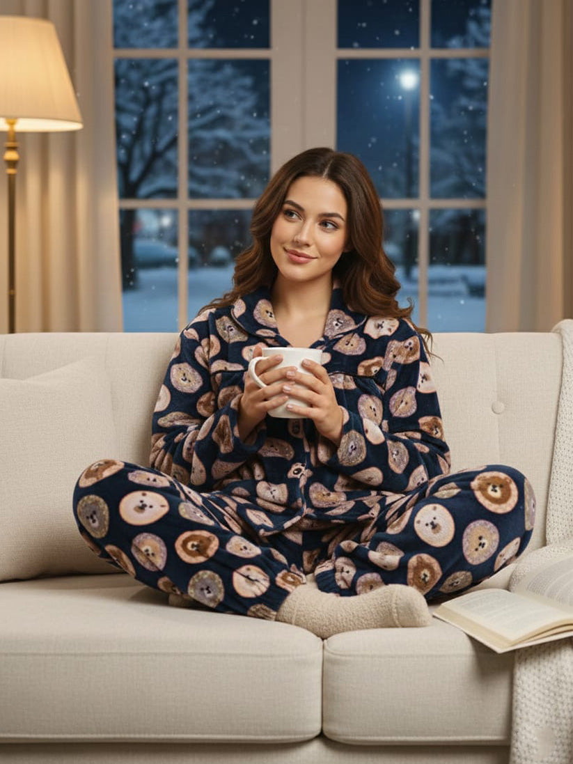 Bulbul Premium Soft Touch Winter Night Suit